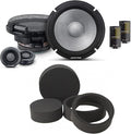 Alpine R2-S65C High-Resolution 2-Way Speaker Set / 6.5" with RKFR65 3-Piece Foam Fast Ring Speaker Enhancement