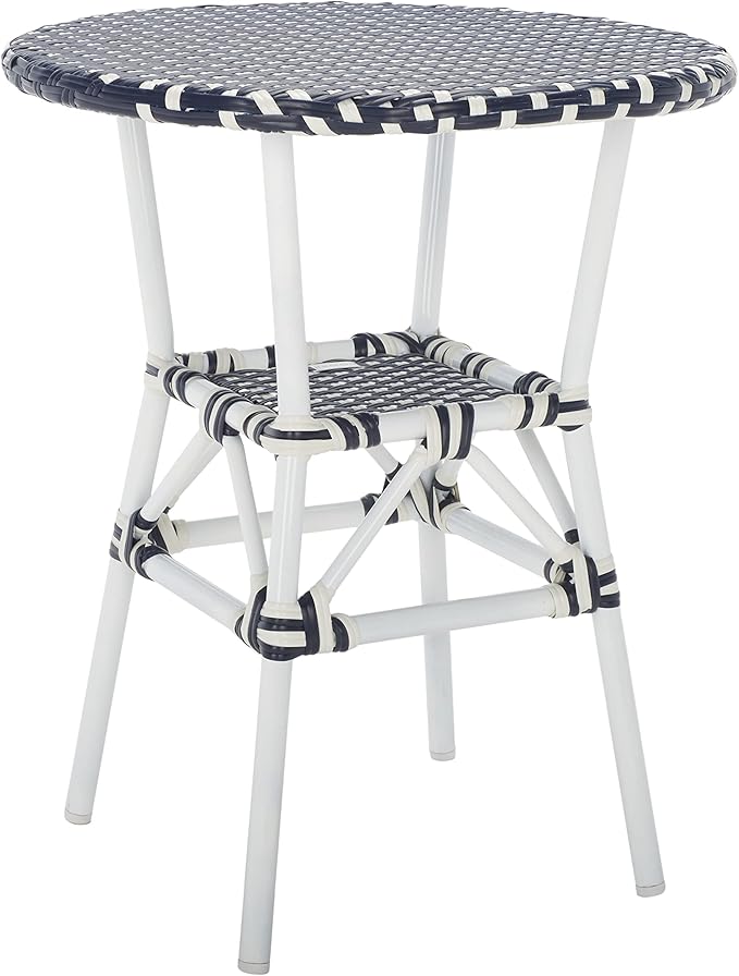 SAFAVIEH Outdoor Collection California Navy/Navy Bistro Table (Fully Assembled)