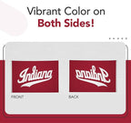 Indiana Hoosiers College Sports Printed Flag - NCAA Licensed - Nylon - School Banner (White, Red) (4' x 6')