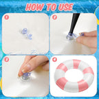 2 PCS Inflatable Pool Floats for Swimming Pool Party Lake Beach Adults - Floaties Pool Tubes Swim Rings Tubes Floaties for Beach Pool Party Decorations