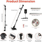3-in-1 Cordless Pole Saw & Mini Chainsaw & Grass Trimmer, 21V Battery Powered 6 Inch Electric Pole Chainsaw, 12.3ft Max Reach, 5.5 LB Lightweight Pole Saws for Tree Trimming, Branch Cutting