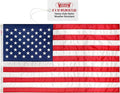 Super Tough 6Ft x 10Ft American Flag - Double Sided, Heavy Duty Nylon USA Flag with Embroidered Stars and Sewn Stripes Suitable for Low Winds - Red/White/Blue