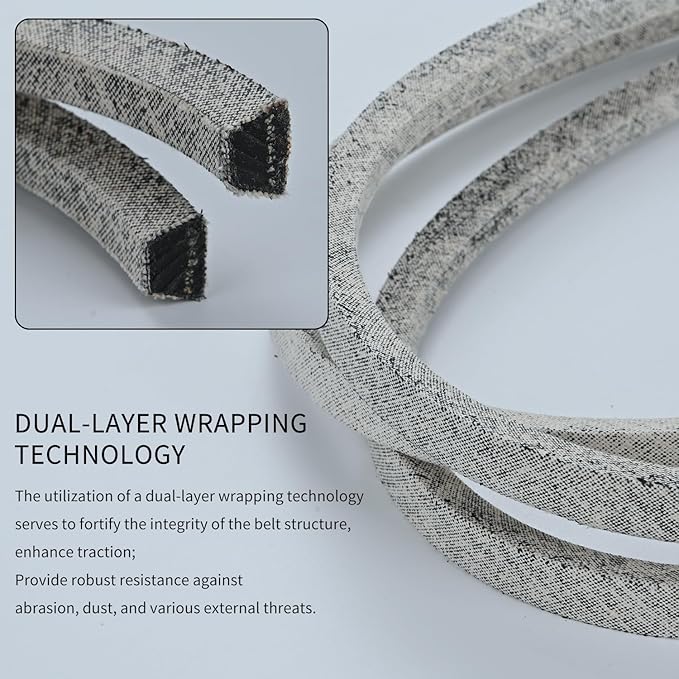 5/8 x 111'' Mower Belt for John Deere M110313 M154958 Cub Cadet 754-04055 954-04055 Cub Cadet 754-04041 954-04041 MTD 754-04041 954-04041 Lawn Mower Belt Kevlar Lawn Mower Belt (M154958)