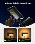 4 Pack Solar Spotlights Outdoor Waterproof for Tree, Statue, Flower, Mailbox, Bush, Wall, Bright LED Outside Landscape Flood Lights for Focus Uplighting Yard, Garden, Driveway, Walkway, House, Fence