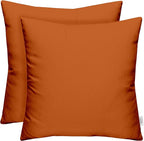 RSH DECOR: Sunbrella Square Throw Pillows Set of 2 | 24" x 24" | Water and Fade-Resistant Performance Fabric | Outdoor Pillow Covers with Down-Alternative Inserts | Canvas Tuscan