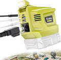 200W Power Inverter Compatibility with Ryobi 18V battery, DC 18V to AC 110V Battery Inverter, Portable Power Station Generator, Charger Adapter Powered Outlet with 2 USB Ports & 1 Type-C & 1 AC Outlet