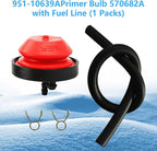 570682A Primer Bulb Fuel Line Kit Replacement Tecumseh Sear Craft-sman Yard Machines Snow Blower Thrower Parts 570682 321802A 751-10639 951-10639A 056-200 951-10888A
