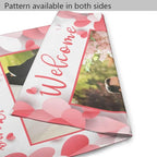 Custom Wedding Garden Flag Personalized Garden Flags Add Photo Name Date Decoration Banner For Ceremony Party Bridal Shower Memorial Anniversary (Custom Wedding Flags 1, 28x40(in))