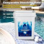 XtremeClear 1" Chlorine Tabs Swimming Pool Hot Tub & Spa Eliminate Bacteria & Algae Sanitizer Makes Water Clean & Crystal Clear Slow Dissolving 5lbs