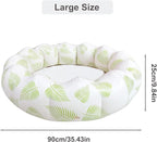 Inflatable Baby Pool, Portable Paddling Baby Swimming Pool for Toddlers Ages 0-3 Years Girls and Boys, Indoor& Outdoor, Garden and Backyard Summer Water Party, 35.4x9.8 in (Green Leaves)