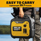 Quiet and Lightweight 2400W Portable Inverter Generator for Home Use, Small Generator for Camping Outdoor Emergency Power Backup, Gas Powered Engine, CO-Sensor, EPA, ECO Mode