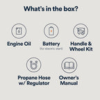 Generac 12,500 Starting Watt Tri-Fuel Portable Generator - Electric Start - Gas, Propane or Natural Gas - Home Backup, Jobsite, or RV - Quiet Operation - Long Runtime - 49-State Compliant