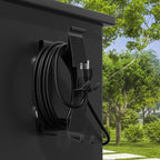 Strong Magnetic Power Cord Organizer, Goldusk All-Metal Cable Holder with Bulit-in Hook for Most BBQ Wood Pellet Smoker Grills Accessories for Traeger, for Pit Boss, for Z Grill &More (Indoor/Outdoor)