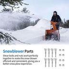 588077502 Snowblower Shear Pins Bolts - for Husqvarna Snow Blower Replacement Parts, Snow Blower Shear Bolts Kit Compatible with Husqvarna Two Stage Snow Blowers 570XP, 575XP, 580790401 (Pack of 8)