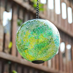 Solar Hanging Lantern Solar Outdoor Lanterns Mosaic Gazing Ball Outdoor Hanging Lights Outdoor Lights Waterproof Garden, Patio, Pathway & Yard Décor Green