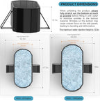 59''Portable insulated bathtub, Ice Bath Tub for Athletes, Inflation-free bathtub for shower, Ice Plunge Tub with Cover, Baths at Home & Outdoor（with Cover）