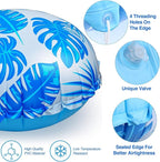 2pcs 4ft Pool Pillows for Above Ground Pools, Cover Balloon Winterizing Inflatable Air Pillow Float with Ropes PVC Ice Equalizer Closing Winter Swimming Ball Accessories