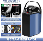 Portable Steam Sauna Tent for Home – Dual Mode Standing/Sitting Sauna Box with 9-Level Temperature Control (95-140°F), 3L Steamer & Wireless Remote, Large Size 72 Auto Shut-Off