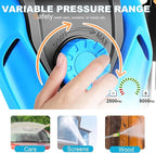 Pressure Cleaner 5000 PSI 4.0 GPM Power Cleaner with 33FT Hose, 4 Nozzle and 500ML Foam Cannon, Cleaner Machine for Home, Car Washing, Fence Cleaning, Patio