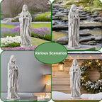 Virgin Mary Statue Outdoor, Religious Garden Statue, Blessed Mother Outdoor Statue, Large Outdoor Garden Statues Home Yard Patio Lawn Hallway
