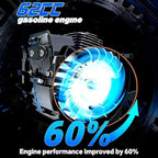 62cc Gas Chainsaw, 20 Inch 16Inch Chain Saw, Gas Powered Chainsaws, 2-Stroke 3.5-HP Gasoline Power Chain Saws with Automatic Oiler for for Wood Cutting and Tree Trimming, Easy-Start, Black