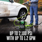 EGO POWER+ Electric Pressure Washer, 2100 PSI Power Washer, Battery and Charger Not Included - HPW2100