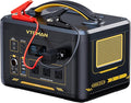 VTOMAN Jump 1800 Portable Power Station with Jumper Cables, 1548Wh LiFePO4 Battery Solar Generator with Jump Start for Car, 1800W 3xAC Outlets, 2xPD 100W Type-C, Large Capacity for Camping RV Backup