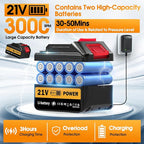Cordless Pressure Washer Battery Powered, 130Bar/1885PSI Cordless Power Washer with 3.0Ah Battery&Charger&6-in-1 Nozzle, 3 Power Level Handheld Portable Pressure Washer Cordless for Car/Wash/Home/Yard