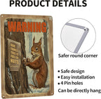 Funny Squirrels Signs Welcome To The Nut House Squirrels Stuff For Indoor Outdoor Decor 12x8 Inches Our Family Tree Is Full Of Nuts