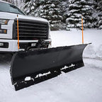 Snow Plow Blade Markers Guides Kit Orange 24''Steel Wire Structure 304 Stainless Steel Vertical Stud Mount Joint Never Break Never Rust High Visibility Fit for Boss Western plows and More