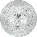 Decorative Ball for Bowls, 4 Inch Mosaic Glass Balls Decorative Glass Orbs for Home Decor/Dining Tables/Wedding Party/Coffee Table/Centerpiece Decor [Silver]