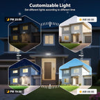 Onforu 65W Smart LED Flood Lights Outdoor, 6500LM Brightness Adjustable, APP Control Tunable 2700K-6500K, WiFi Alexa Security Lights with Timer & 4 Lighting Head, Exterior Floodlight for Yard Garage