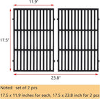 GasSaf 7638 Grill Grates for Weber Spirit 300 310 315 320 330, 17.5x12 Cast Iron Grates for Genesis 1000-3500, Genesis Gold Silver Platinum B/C, Spirit 700, Weber 900, Replace Grill Parts 7639 65906