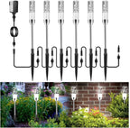B-right 3PCS Extension Lights for Path Lights, Extendable Waterproof 0.8W 95 Lumens per Light Cool White 6000K (No Adapter)