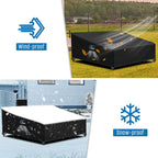 SIRUITON Garden Patio Rattan Daybed Cover Patio Bed Cover 61" W x 48" D x 37" H,Heavy Duty 420D Oxford Waterproof Outdoor Double Sofa/Patio Bed Lounger Covers