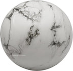 Amazing Gemstone Howlite Crystal Ball with Stand - 2 Inches Crystal Sphere Meditation Balls for Witchcraft and Decorative Balls