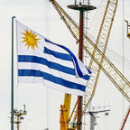 Uruguay Uruguayan Flag 3x5 ft Outdoor, Double Sided 3 Ply Heavy Duty Uruguay National Country Flag, 100% Quality Polyester Uruguayan Banner with Brass Grommets 4 Rows Stitches