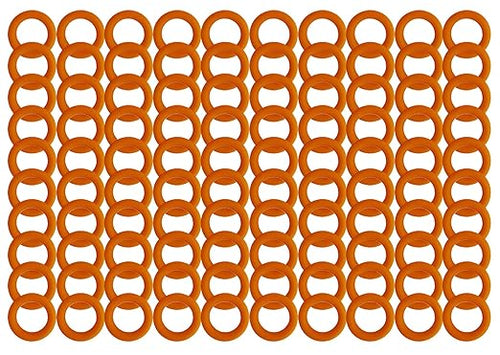 1/4" Pressure Washer Quick Coupler O-Rings New Orange Seal Kits (100/Pack)