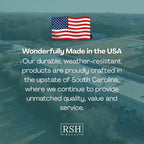 RSH DECOR: Deep Seating Cushion with Pillow Back | 23” x 26” Seat | All-Weather Spun Fabric | Water and Fade-Resistant | Outdoor Chair Cushion Set for Patio Furniture | Bright Colorful Stripe