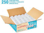 16-18-20-30 Gallon Trash Bags, 250 Count Bulk, Clear Plastic Recycling Bags, Multi-purpose Garbage Bags Can Liners for Business Home Kitchen Commercial and Industrial