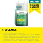 Kärcher Multi Purpose Pressure Washer Detergent, Removes Dirt and Grime from Fences, Siding, Patios, Driveways, Sidewalks, Concrete and More, Highly Concentrated, 1 Quart