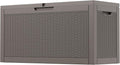 Outdoor Storage Box, 60 Gallon Outside Deck Box Waterproof,Resin Outdoor Storage Cabinet With Lockable Lid,Backyard Storage Bench For Garden Tools,Patio Cushions, Pool Tools, Package Delivery