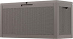 Outdoor Storage Box, 60 Gallon Outside Deck Box Waterproof,Resin Outdoor Storage Cabinet With Lockable Lid,Backyard Storage Bench For Garden Tools,Patio Cushions, Pool Tools, Package Delivery
