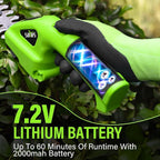 SOYUS Cordless Hedge Trimmer, 2-in-1 Handheld Hedge Trimmer, 7.2V Electric Grass Trimmer with Charger and Battery, Lightweight & Portable Grass Shear for Garden Yard Lawn