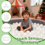 TRENDPLAY Plastic Balls for Ball Pits - Hollow Balls- Safe and Exciting Playtime - Perfect for Baby Pools, Birthday Party Decoration