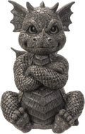 Pacific Giftware Garden Dragon Angry Outdoor Statue, 10.25-inch Height, Outdoor Decoration