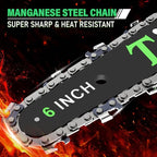 Tietoc Mini Chainsaw 6 Inch with 2 Batteries, Electric Saw Gifts for Men Dad Husband Gardener, Cool Gadgets for Men 2025, Mens Gifts for Fathers Birthday, Perfect Gifts Idea for Mothers Mom Women