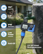 Smart Sprinkler Timer, Programmable Garden Smart Hose Watering System Equipment for Garden, Automatic Irrigation for Yard/Lawn, 1 Outlet