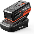 VOLTASK 24V 4.0-Ah Lithium iON Battery + 2.2A Rapid Charger for Cordless Snow Shovel and Cordless Snow Blower