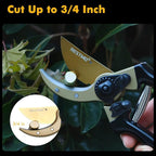 RESTMO 8.6" Professional Pruning Shears, Premium Titanium SKS5 Steel Blade for Long-Lasting Sharpness, Forged Aluminum Handles for Durability, Bypass Pruners for Gardening, Clippers & Scissor Tool